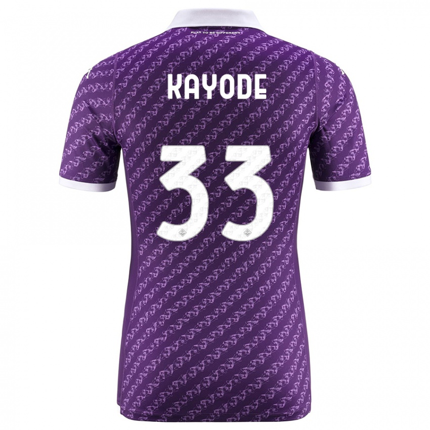 Mujer Camiseta Michael Kayode #33 Violeta 1ª Equipación 2023/24 La Camisa Chile