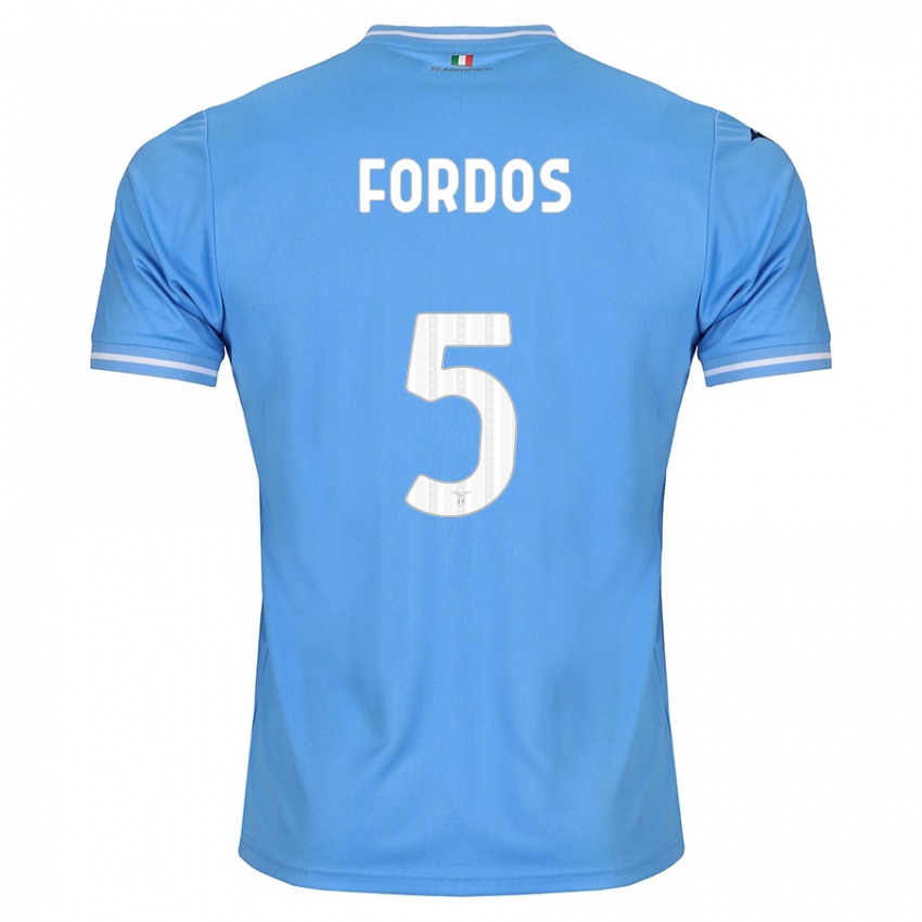 Mujer Camiseta Beatrix Fordos #5 Azul 1ª Equipación 2023/24 La Camisa Chile