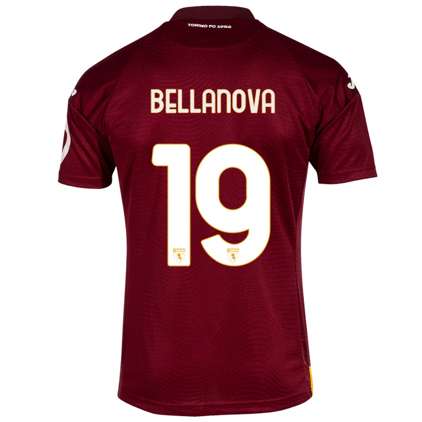 Mujer Camiseta Raoul Bellanova #19 Rojo Oscuro 1ª Equipación 2023/24 La Camisa Chile