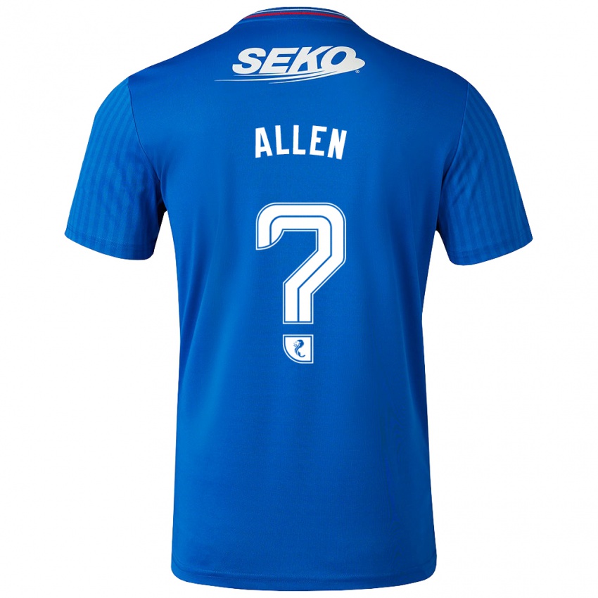 Mujer Camiseta Greig Allen #0 Azul 1ª Equipación 2023/24 La Camisa Chile