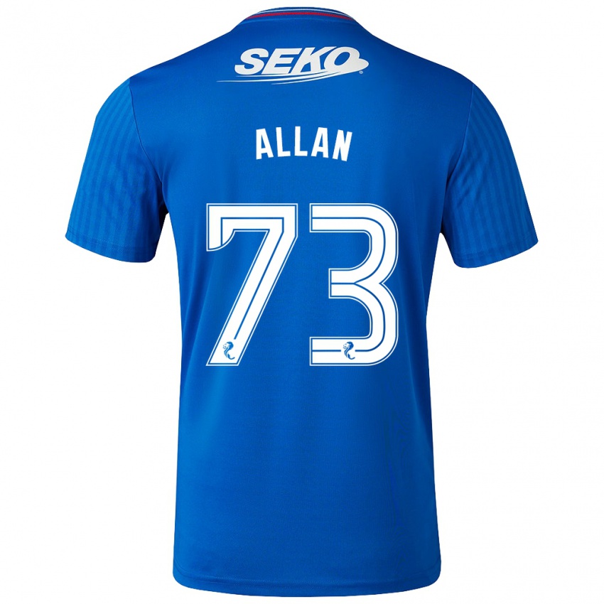 Mujer Camiseta Connor Allan #73 Azul 1ª Equipación 2023/24 La Camisa Chile