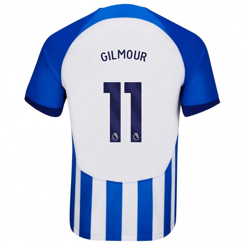 Mujer Camiseta Billy Gilmour #11 Azul 1ª Equipación 2023/24 La Camisa Chile