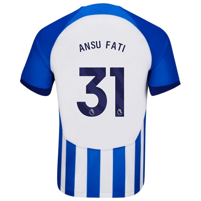 Mujer Camiseta Ansu Fati #31 Azul 1ª Equipación 2023/24 La Camisa Chile