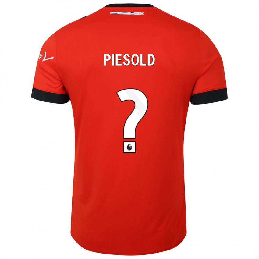 Mujer Camiseta Axel Piesold #0 Rojo 1ª Equipación 2023/24 La Camisa Chile