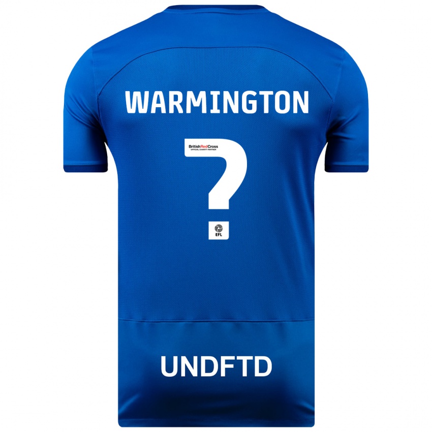 Mujer Camiseta Tyrese Warmington #0 Azul 1ª Equipación 2023/24 La Camisa Chile