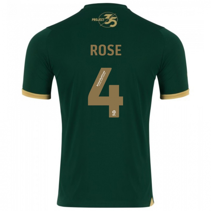 Mujer Camiseta Jemma Rose #4 Verde 1ª Equipación 2023/24 La Camisa Chile