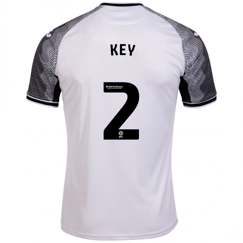 Mujer Camiseta Josh Key #2 Blanco 1ª Equipación 2023/24 La Camisa Chile