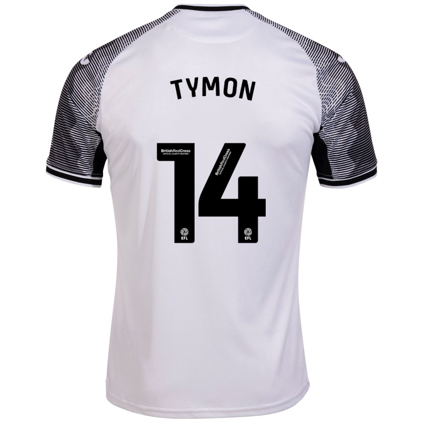 Mujer Camiseta Josh Tymon #14 Blanco 1ª Equipación 2023/24 La Camisa Chile