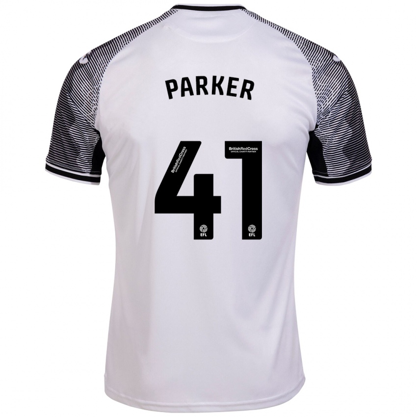 Mujer Camiseta Sam Parker #41 Blanco 1ª Equipación 2023/24 La Camisa Chile