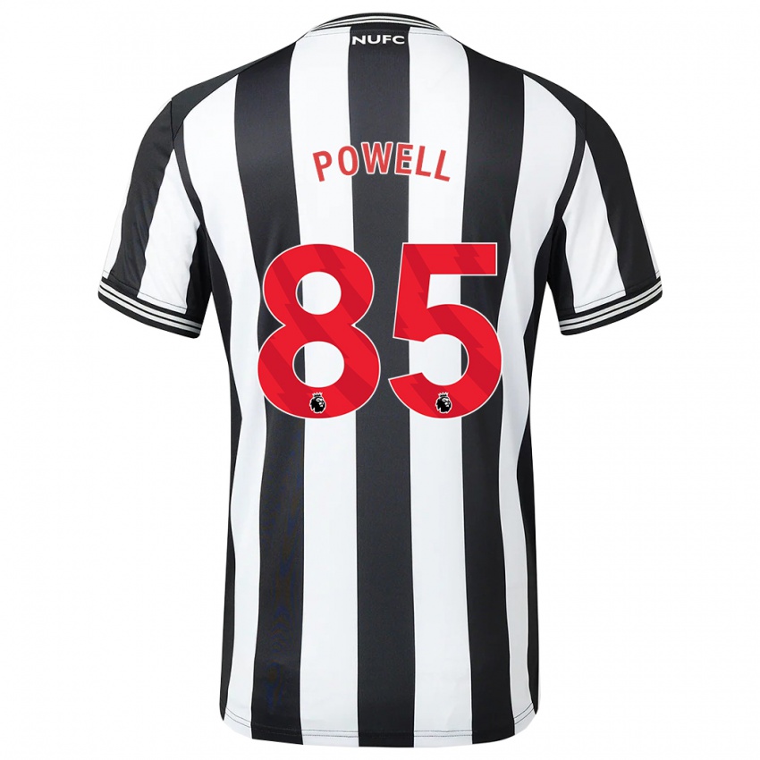 Mujer Camiseta Rory Powell #85 Blanco Negro 1ª Equipación 2023/24 La Camisa Chile