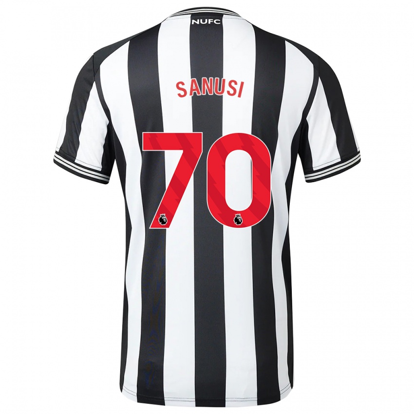 Mujer Camiseta Trevan Sanusi #70 Blanco Negro 1ª Equipación 2023/24 La Camisa Chile