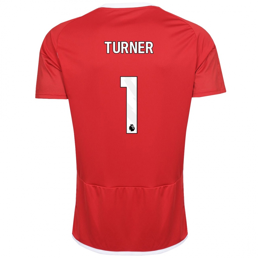 Mujer Camiseta Matt Turner #1 Rojo 1ª Equipación 2023/24 La Camisa Chile