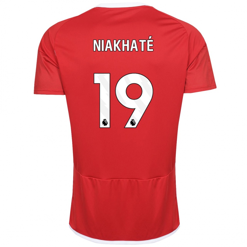 Mujer Camiseta Moussa Niakhaté #19 Rojo 1ª Equipación 2023/24 La Camisa Chile