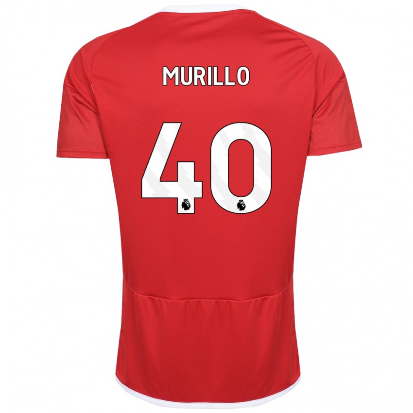 Mujer Camiseta Murillo #40 Rojo 1ª Equipación 2023/24 La Camisa Chile