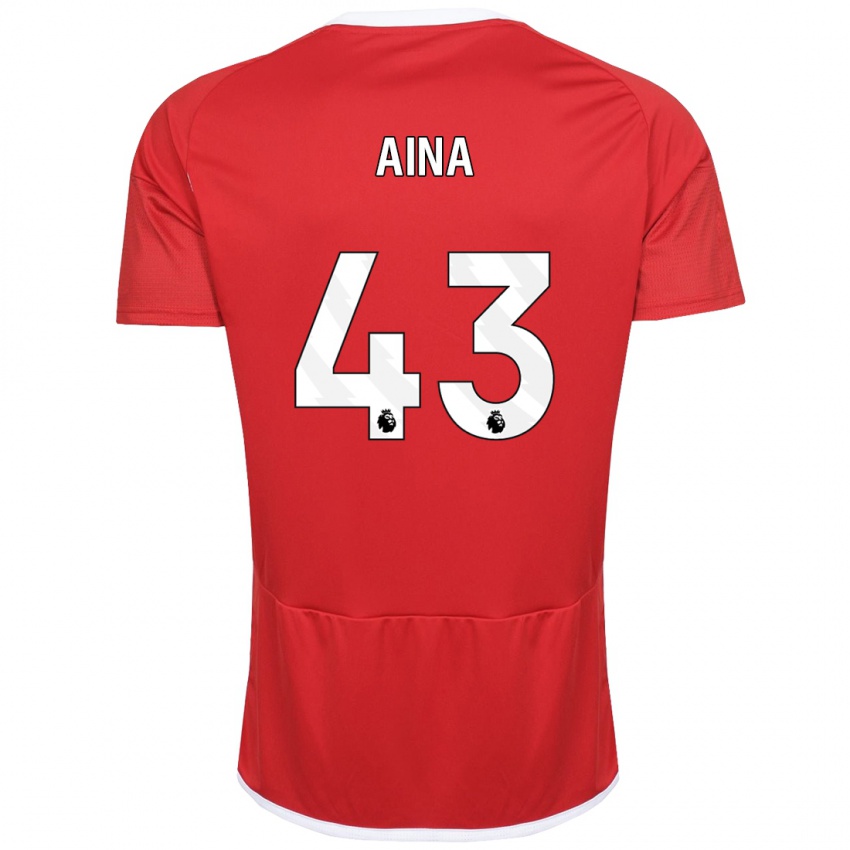 Mujer Camiseta Ola Aina #43 Rojo 1ª Equipación 2023/24 La Camisa Chile