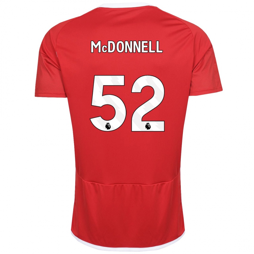 Mujer Camiseta Jamie Mcdonnell #52 Rojo 1ª Equipación 2023/24 La Camisa Chile