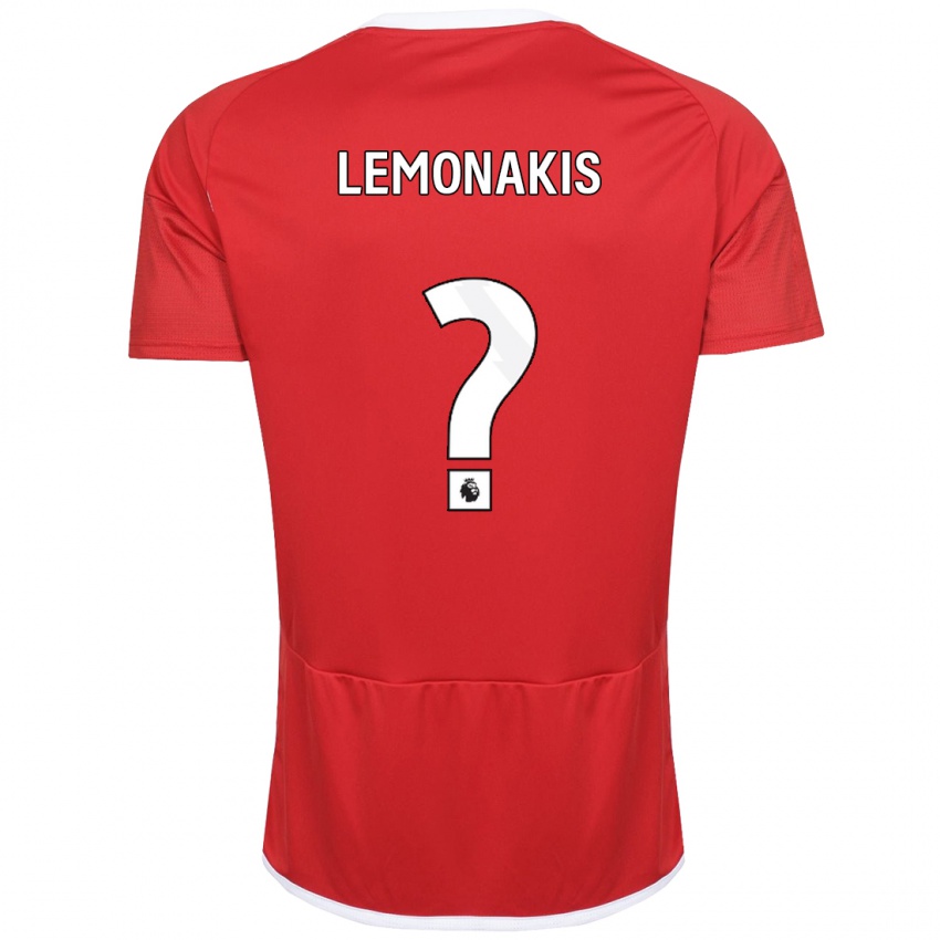 Mujer Camiseta Georgios Lemonakis #0 Rojo 1ª Equipación 2023/24 La Camisa Chile