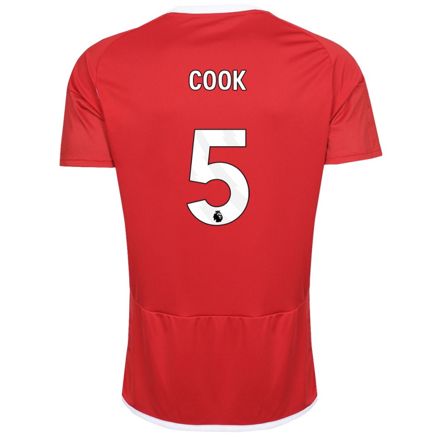 Mujer Camiseta Olivia Cook #5 Rojo 1ª Equipación 2023/24 La Camisa Chile