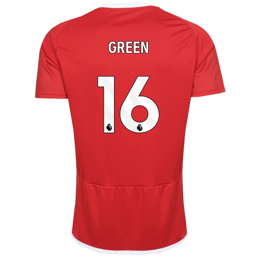 Mujer Camiseta Mollie Green #16 Rojo 1ª Equipación 2023/24 La Camisa Chile