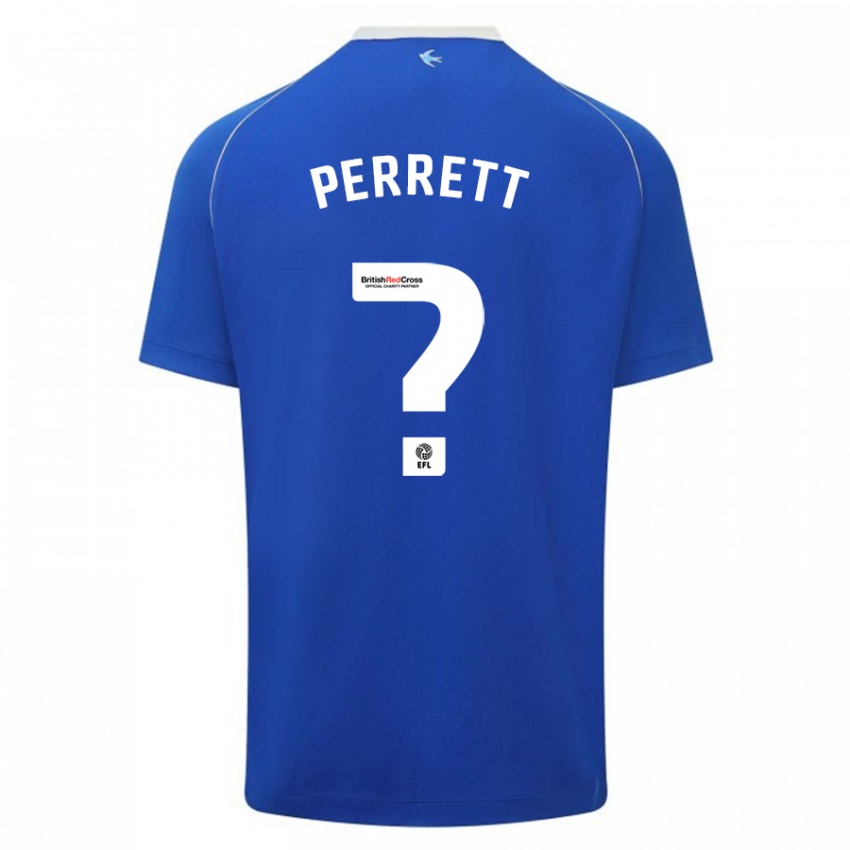 Mujer Camiseta Troy Perrett #0 Azul 1ª Equipación 2023/24 La Camisa Chile