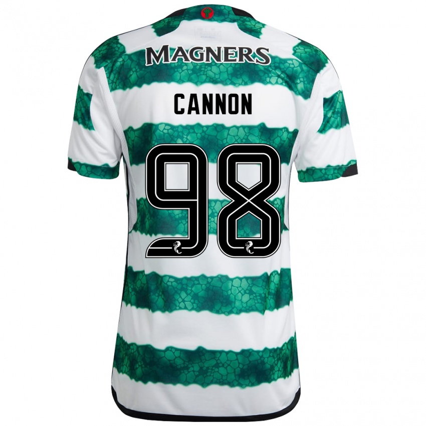 Mujer Camiseta Aidan Cannon #98 Verde 1ª Equipación 2023/24 La Camisa Chile