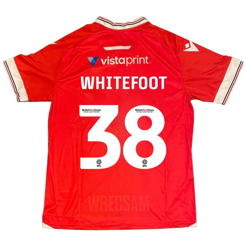 Mujer Camiseta Lily Whitefoot #38 Rojo 1ª Equipación 2023/24 La Camisa Chile