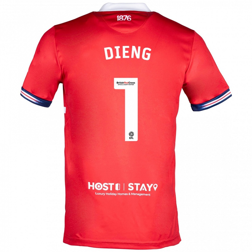 Mujer Camiseta Seny Dieng #1 Rojo 1ª Equipación 2023/24 La Camisa Chile