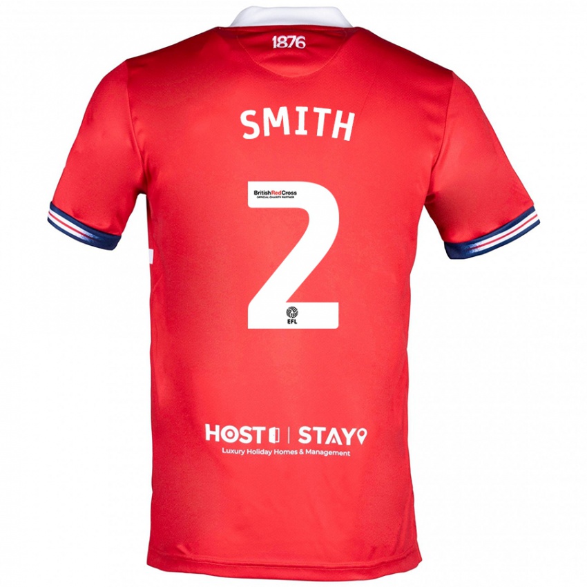 Mujer Camiseta Tommy Smith #2 Rojo 1ª Equipación 2023/24 La Camisa Chile