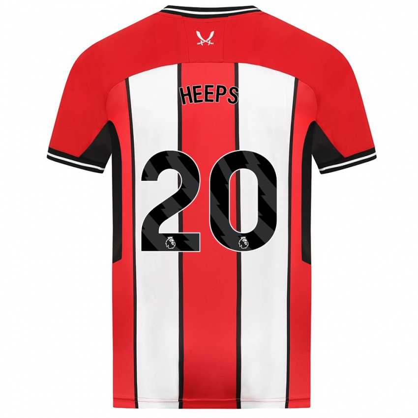 Mujer Camiseta Eleanor Heeps #20 Rojo 1ª Equipación 2023/24 La Camisa Chile