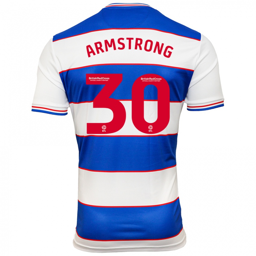 Mujer Camiseta Sinclair Armstrong #30 Blanco Azul 1ª Equipación 2023/24 La Camisa Chile