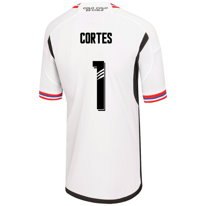 Mujer Camiseta Brayan Cortés #1 Blanco 1ª Equipación 2023/24 La Camisa Chile