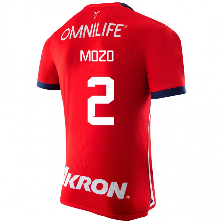 Mujer Camiseta Alan Mozo #2 Rojo 1ª Equipación 2023/24 La Camisa Chile