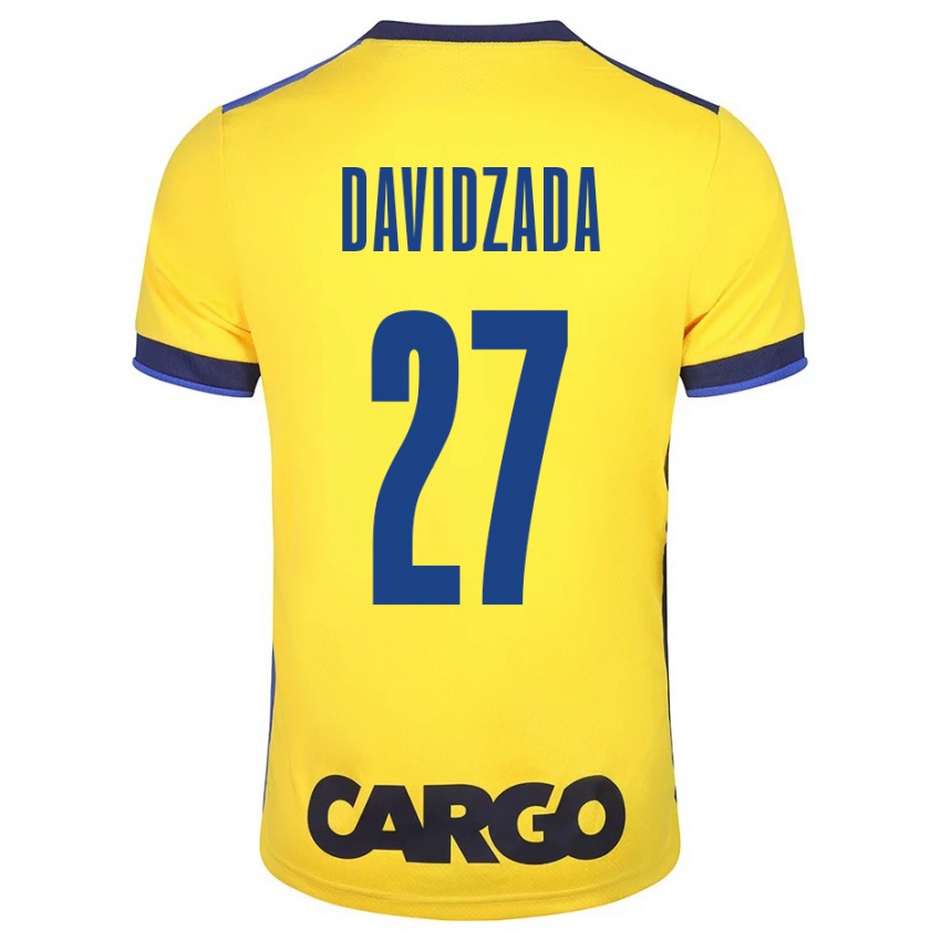 Mujer Camiseta Ofir Davidzada #27 Amarillo 1ª Equipación 2023/24 La Camisa Chile