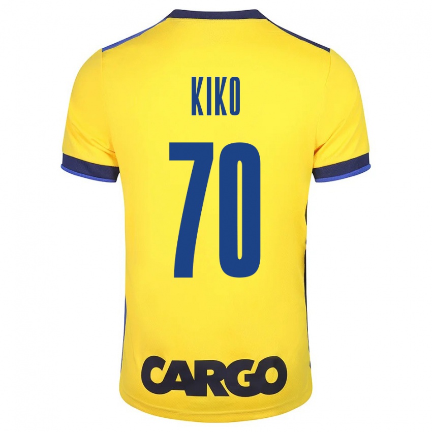 Mujer Camiseta Kiko Bondoso #70 Amarillo 1ª Equipación 2023/24 La Camisa Chile