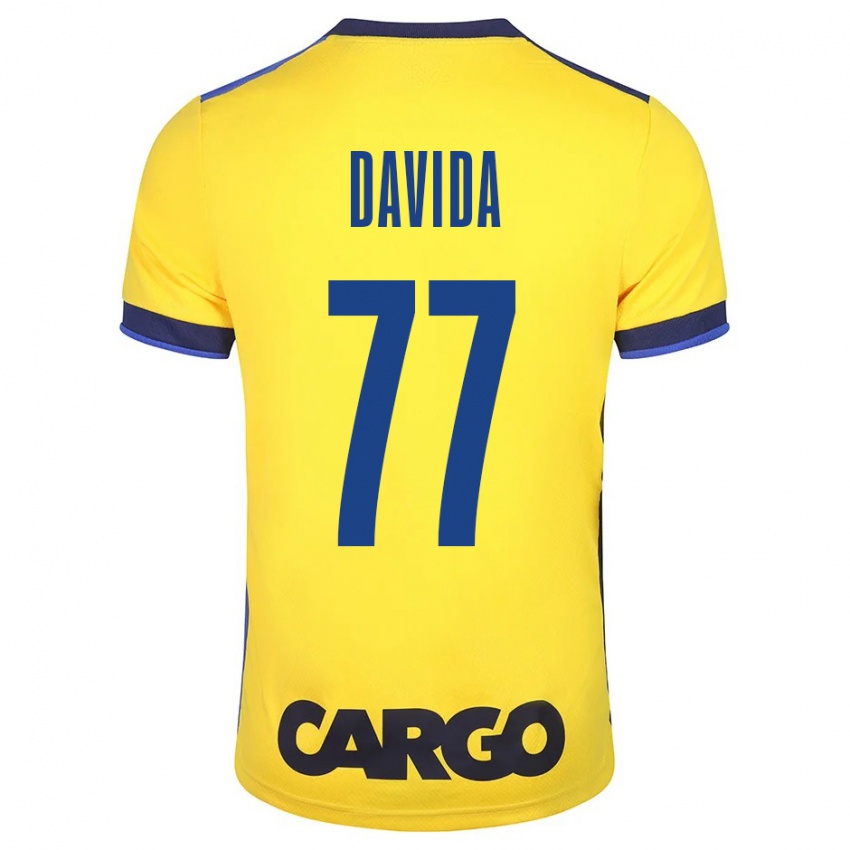 Mujer Camiseta Osher Davida #77 Amarillo 1ª Equipación 2023/24 La Camisa Chile