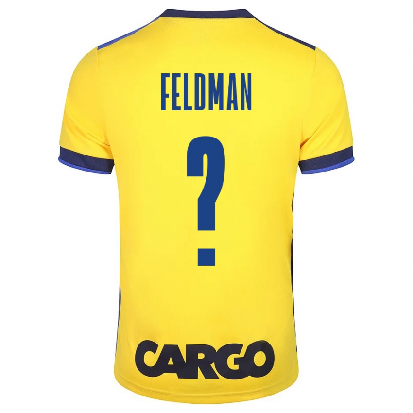 Mujer Camiseta Ron Feldman #0 Amarillo 1ª Equipación 2023/24 La Camisa Chile