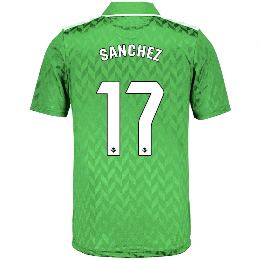 Mujer Camiseta Rodri Sanchez #17 Verde 2ª Equipación 2023/24 La Camisa Chile