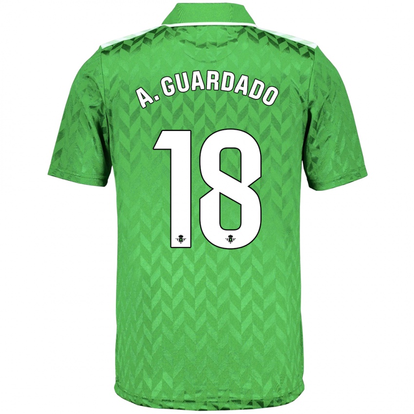 Mujer Camiseta Andres Guardado #18 Verde 2ª Equipación 2023/24 La Camisa Chile