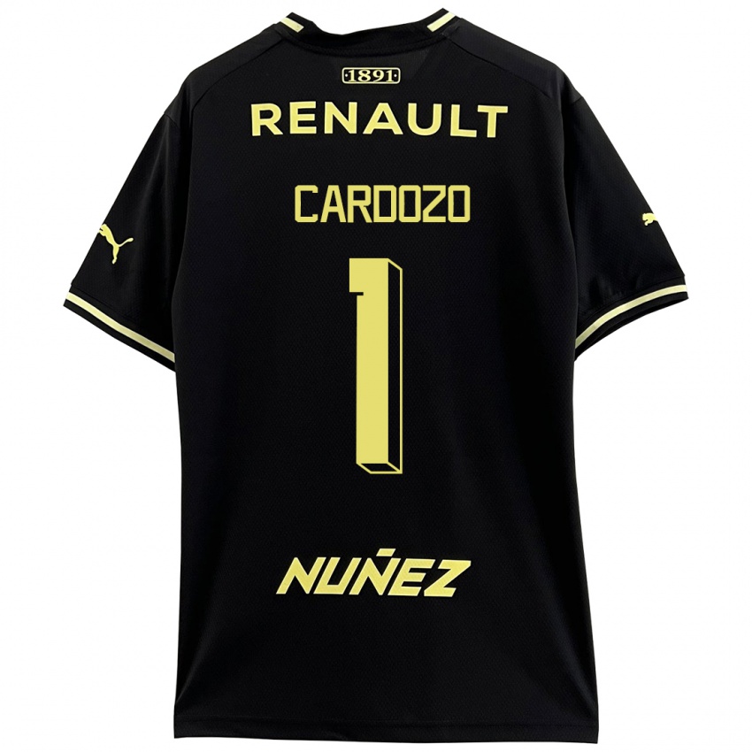 Mujer Camiseta Thiago Cardozo #1 Negro 2ª Equipación 2023/24 La Camisa Chile