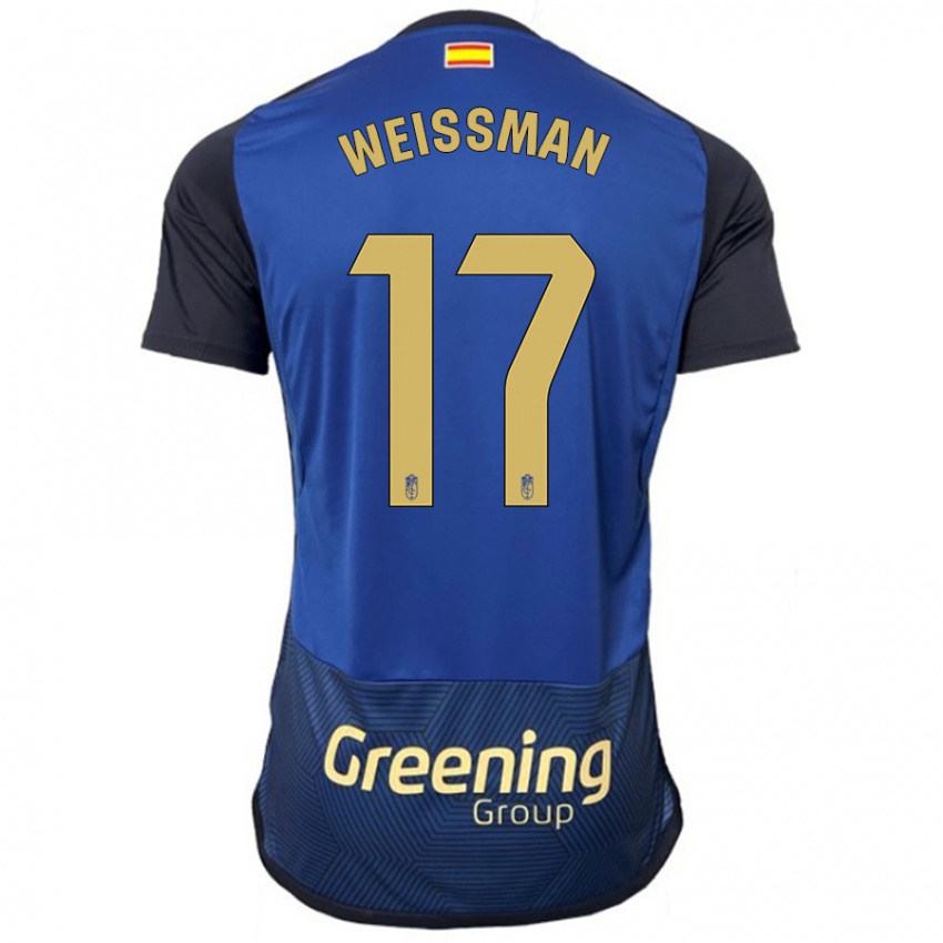 Mujer Camiseta Shon Weissman #17 Armada 2ª Equipación 2023/24 La Camisa Chile