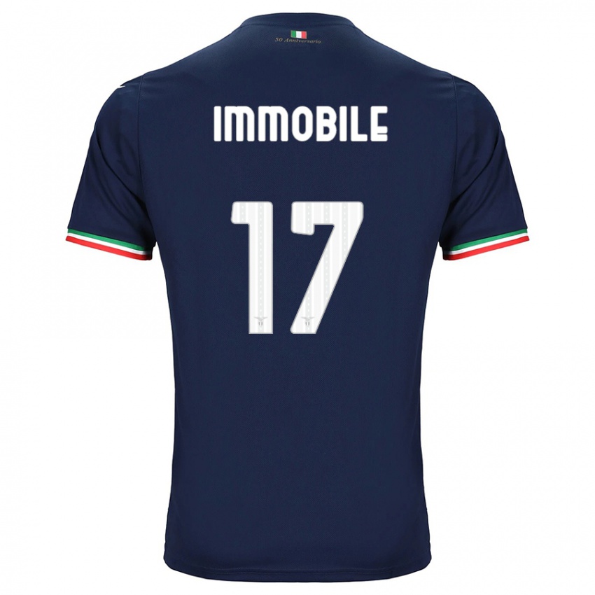 Mujer Camiseta Ciro Immobile #17 Armada 2ª Equipación 2023/24 La Camisa Chile