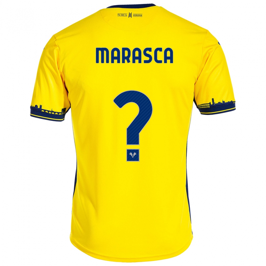 Mujer Camiseta João Marasca #0 Amarillo 2ª Equipación 2023/24 La Camisa Chile