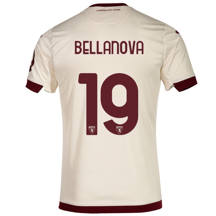Mujer Camiseta Raoul Bellanova #19 Champán 2ª Equipación 2023/24 La Camisa Chile