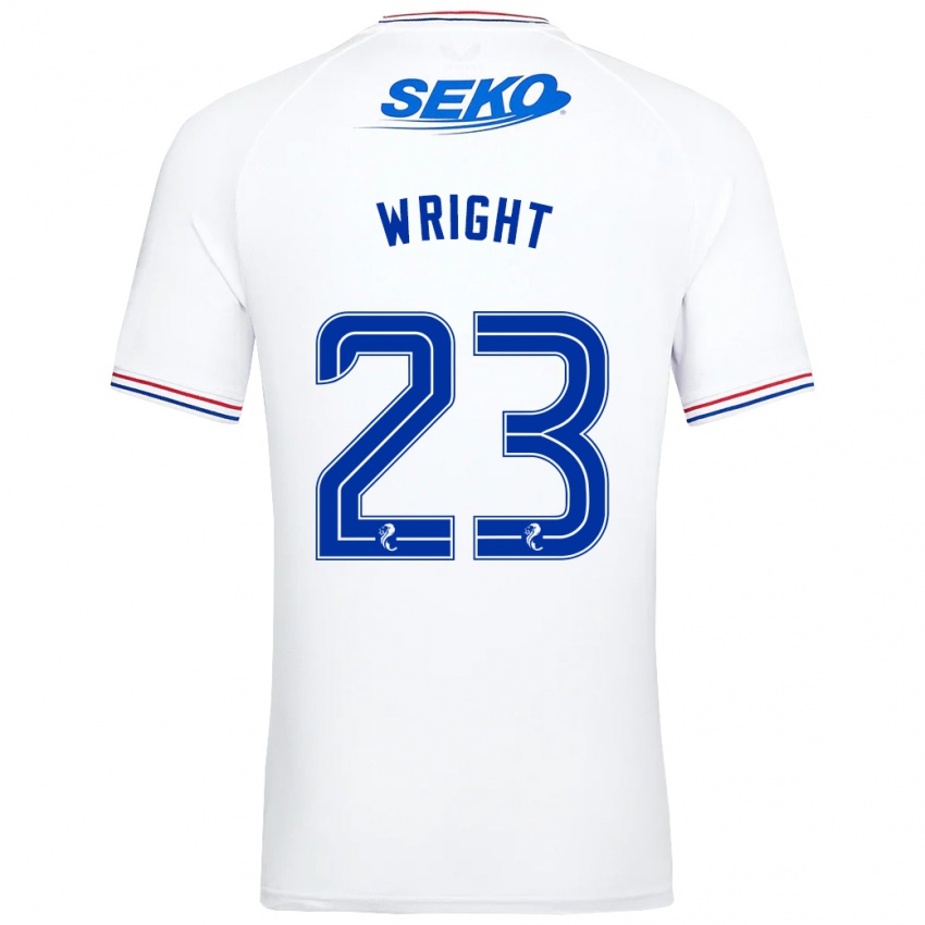 Mujer Camiseta Scott Wright #23 Blanco 2ª Equipación 2023/24 La Camisa Chile