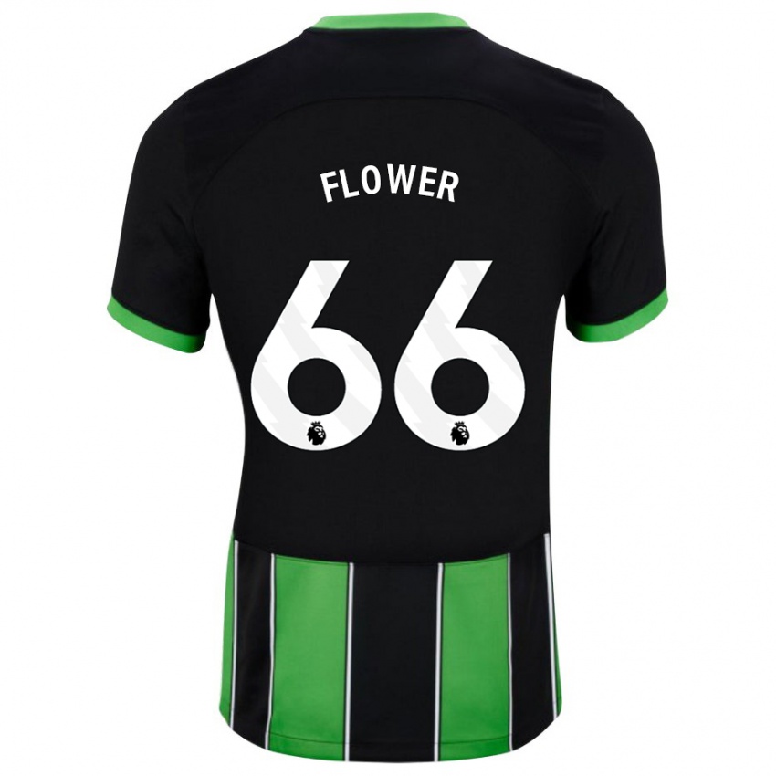 Mujer Camiseta Louis Flower #66 Verde Negro 2ª Equipación 2023/24 La Camisa Chile