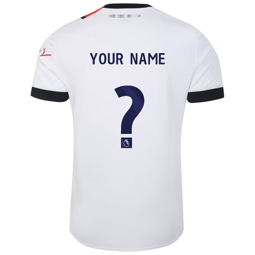 Mujer Camiseta Su Nombre #0 Blanco 2ª Equipación 2023/24 La Camisa Chile