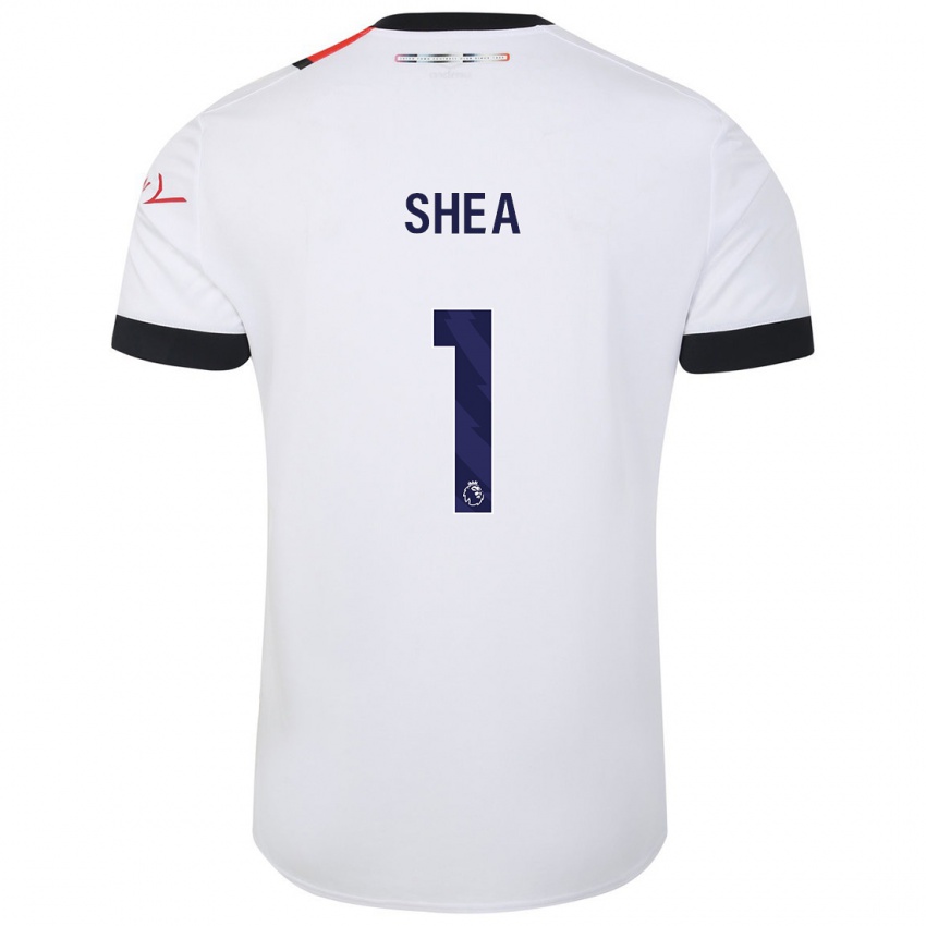 Mujer Camiseta James Shea #1 Blanco 2ª Equipación 2023/24 La Camisa Chile