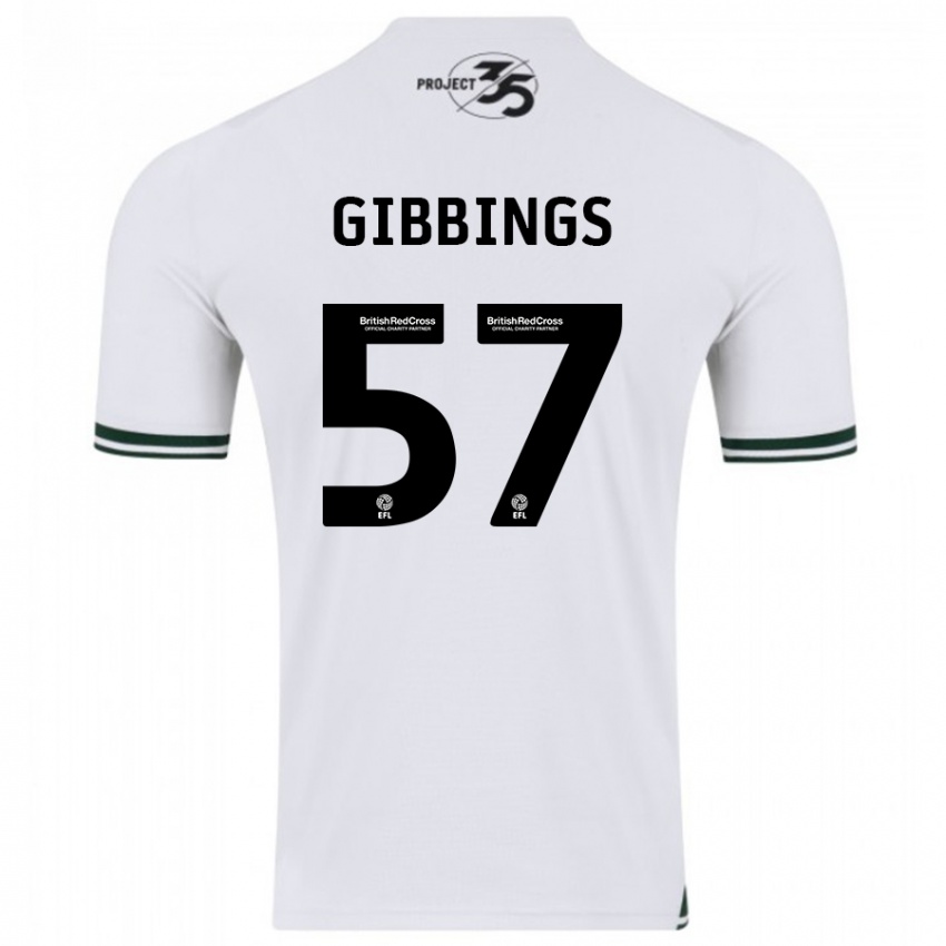 Mujer Camiseta Cole Gibbings #57 Blanco 2ª Equipación 2023/24 La Camisa Chile