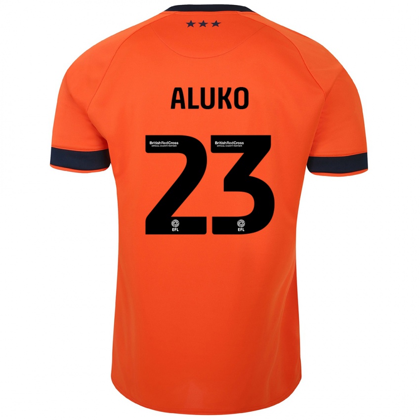 Mujer Camiseta Sone Aluko #23 Naranja 2ª Equipación 2023/24 La Camisa Chile
