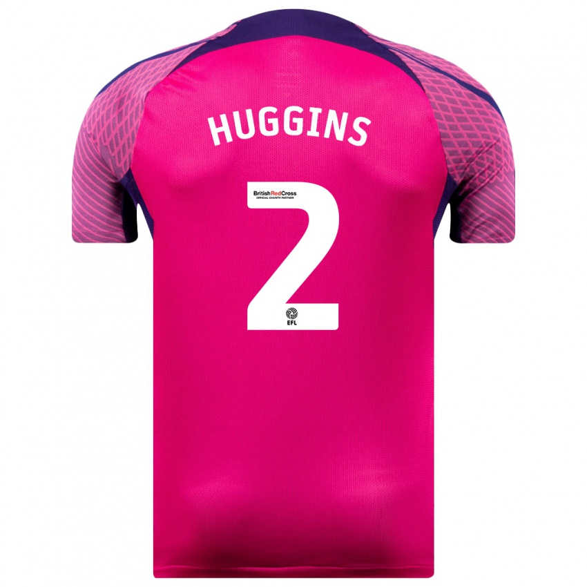 Mujer Camiseta Niall Huggins #2 Morado 2ª Equipación 2023/24 La Camisa Chile